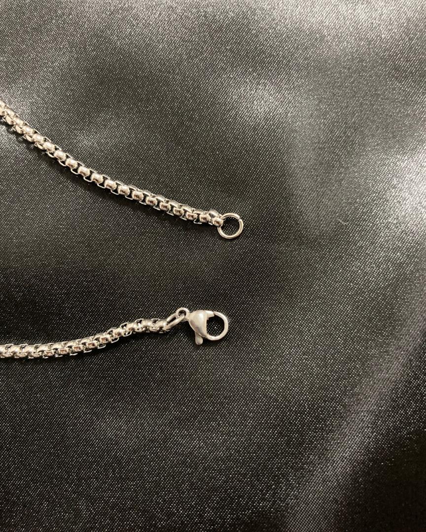 ピースマーク　シルバーネックレス メンズ レディース 韓国 ロック ストリート_画像3