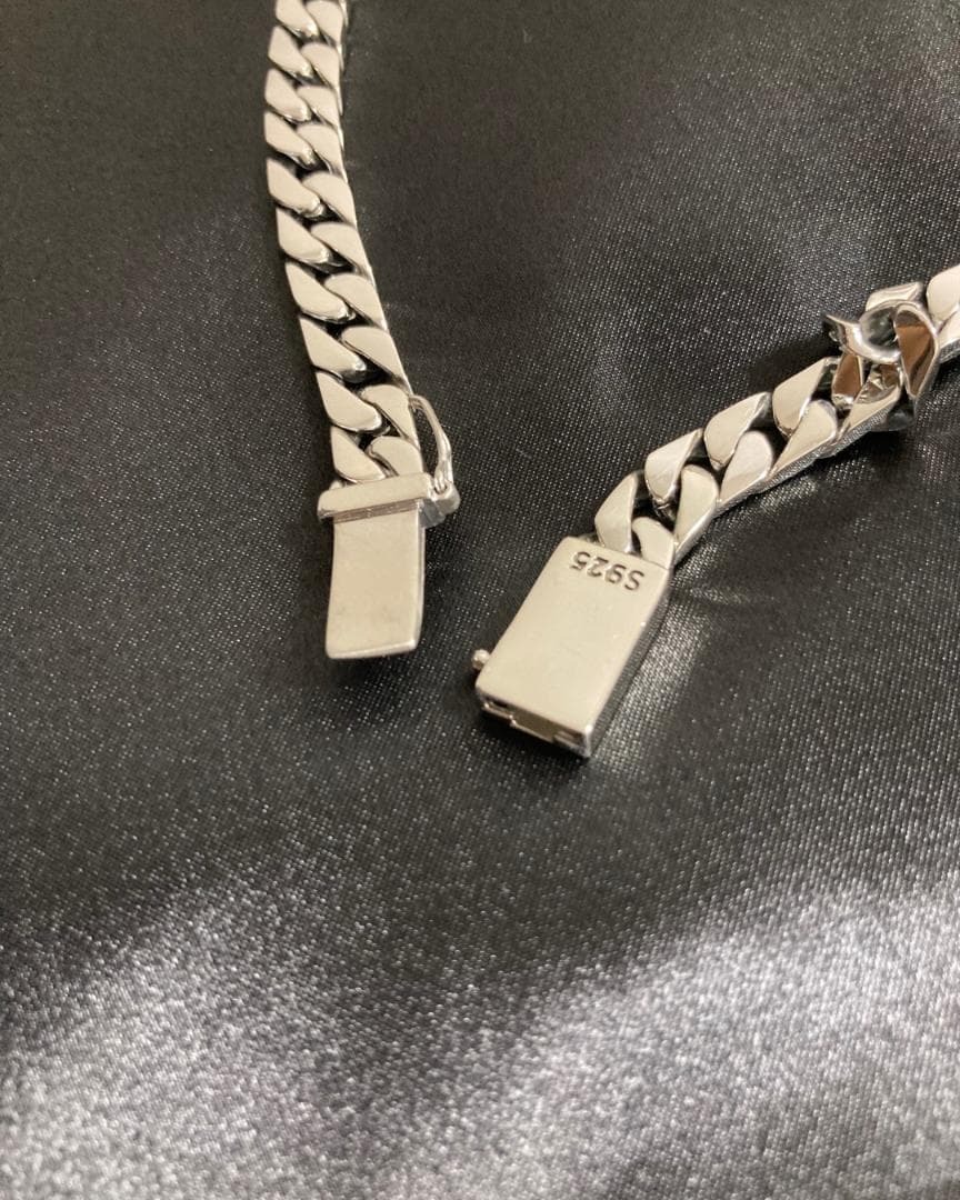 SV925 シルバー925 喜平 チェーン ネックレス 重厚 高級 高見え　50cm　7mm_画像3