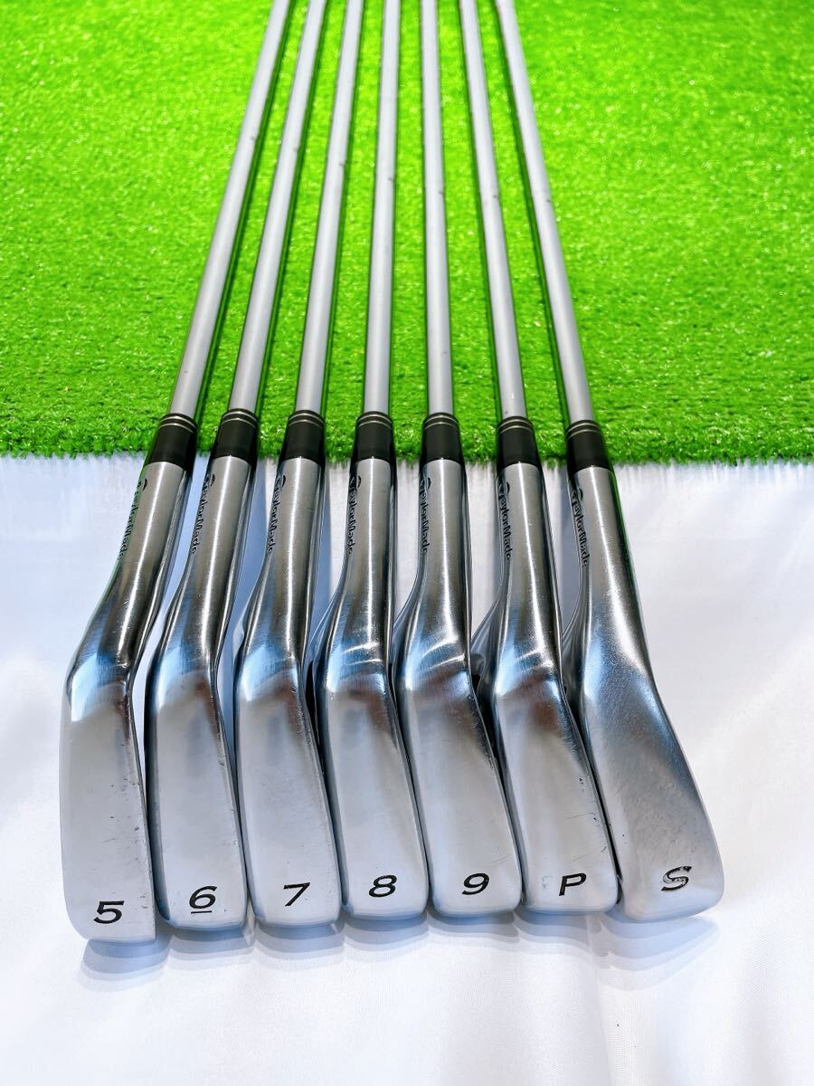 ★希少 レフティ 程度良好♪★TaylorMade アイアンセット★TP TOUR PREFERRED DG S200 5-9PS 7本 ツアープリファード ウェッジ 左利き _画像5