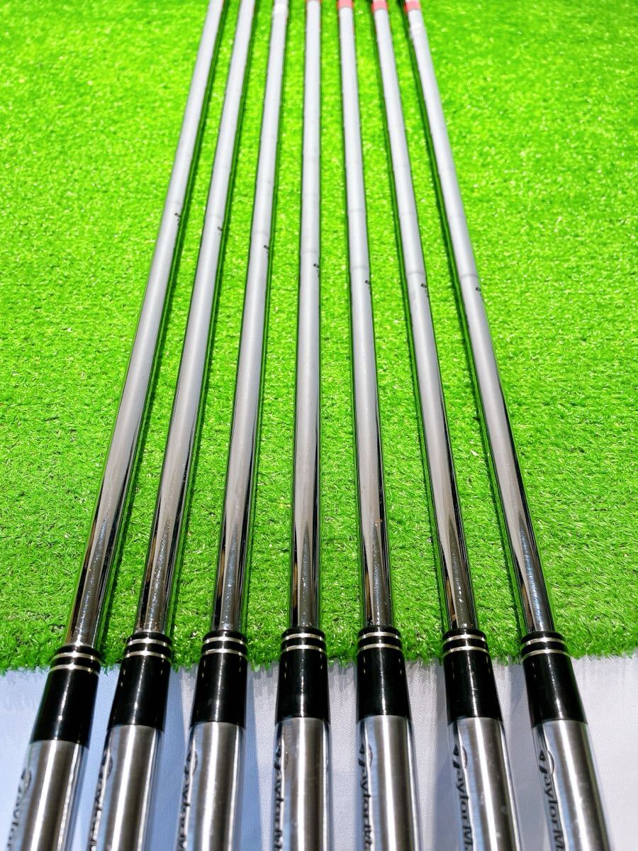 ★希少 レフティ 程度良好♪★TaylorMade アイアンセット★TP TOUR PREFERRED DG S200 5-9PS 7本 ツアープリファード ウェッジ 左利き _画像6