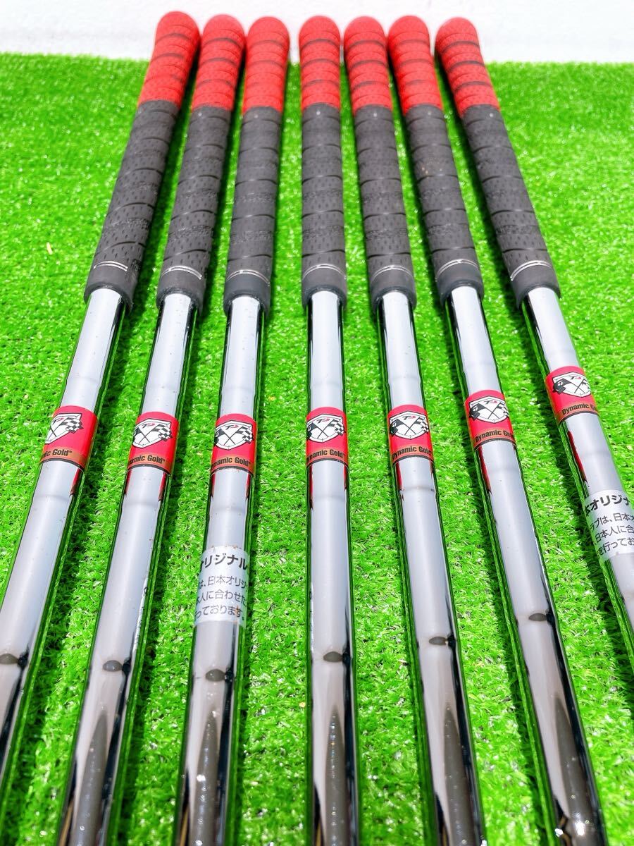 ★希少 レフティ 程度良好♪★TaylorMade アイアンセット★TP TOUR PREFERRED DG S200 5-9PS 7本 ツアープリファード ウェッジ 左利き _画像7