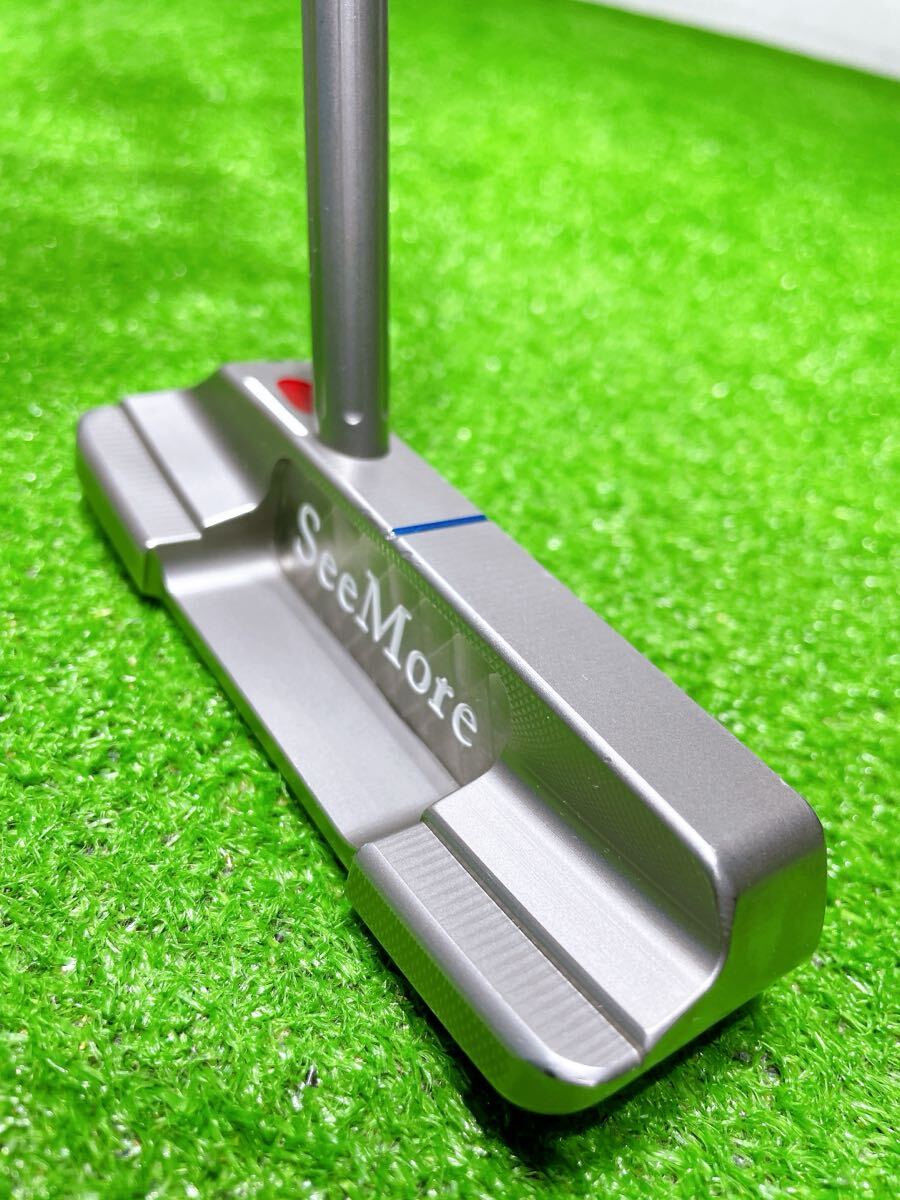 ★希少 高級パター★SeeMore M7 TOUR パター シーモア 34インチ ツアー Platinum Series Milled SS ブレード ピン バレルクランク ゴルフ _画像7