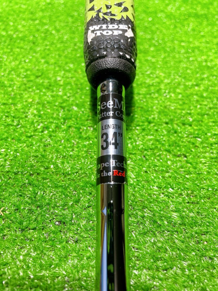 ★希少 高級パター★SeeMore M7 TOUR パター シーモア 34インチ ツアー Platinum Series Milled SS ブレード ピン バレルクランク ゴルフ _画像8