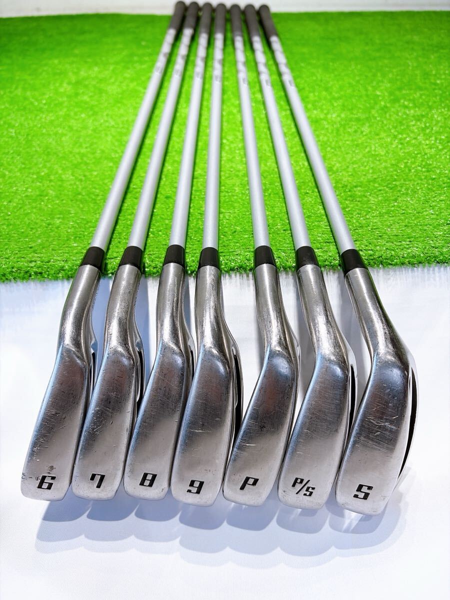 ★優しい 初心者様向け アイアンセット☆ツアーステージ TOURSTAGE V002 カーボン (R) 6-9P P/S S 7本 ウェッジ ブリヂストン ツアステ _画像5