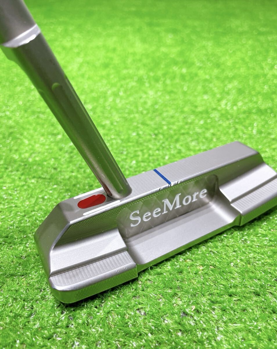 ★希少 高級パター★SeeMore M7 TOUR パター シーモア 34インチ ツアー Platinum Series Milled SS ブレード ピン バレルクランク ゴルフ _画像6