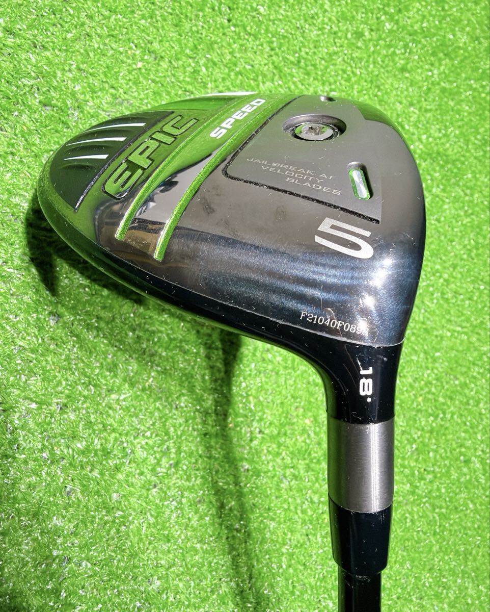 ★コース未使用 美品♪Callaway キャロウェイ EPIC SPEED 5w 18° クリーク フェアウェイウッド TENSEI 55(S) エピック スピード Fw 5番_画像2