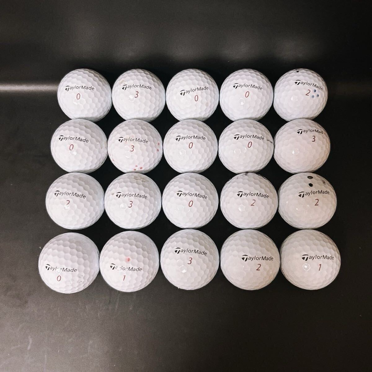【E61】A〜Bランク●テーラーメイド●TaylorMade●ツアーレスポンス●ロストボール●ゴルフボール●20個●1円スタート_画像2
