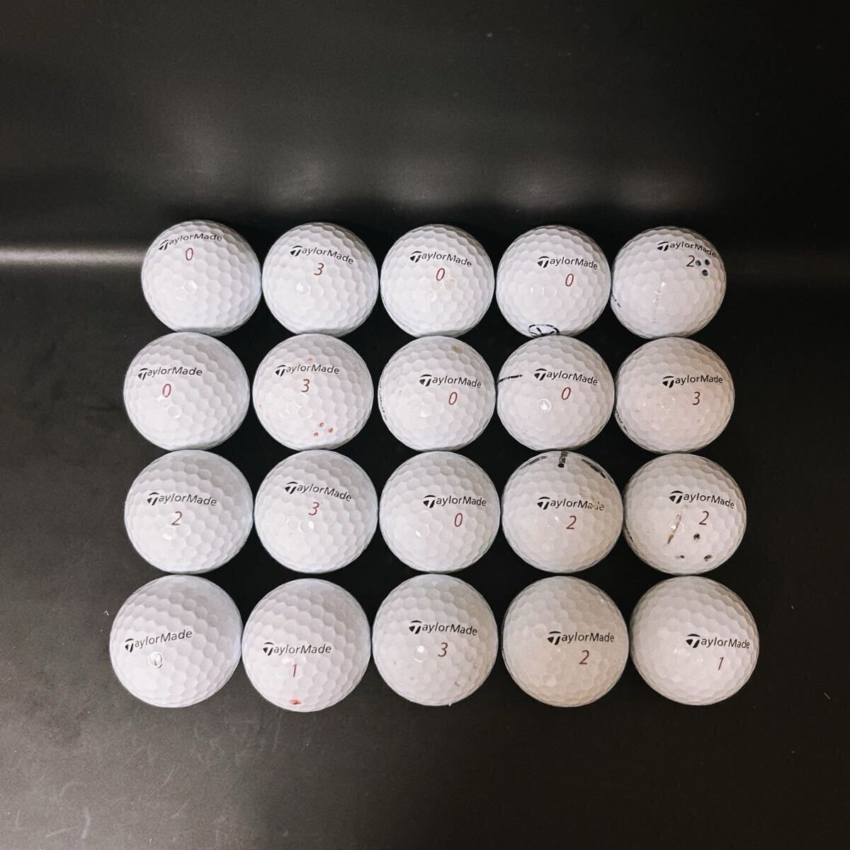 【E61】A〜Bランク●テーラーメイド●TaylorMade●ツアーレスポンス●ロストボール●ゴルフボール●20個●1円スタート_画像5