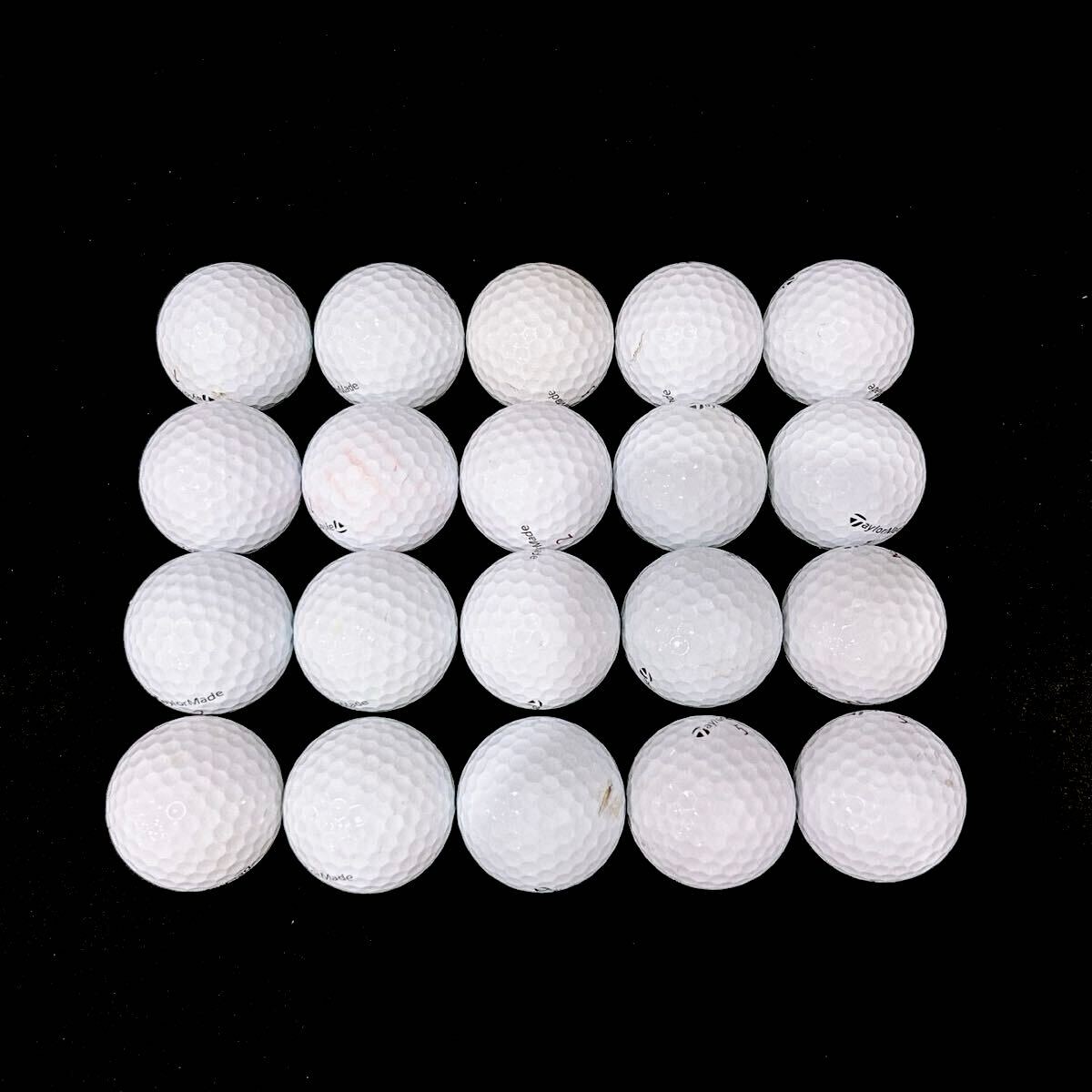 【MD76】A〜Bランク●テーラーメイド●TaylorMade●ロストボール●ゴルフボール●TP5X●20個●洗浄済●1円スタート_画像4