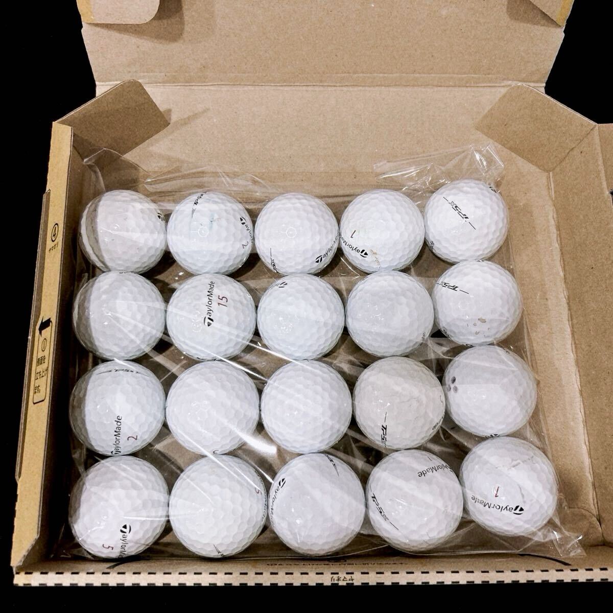 【MD76】A〜Bランク●テーラーメイド●TaylorMade●ロストボール●ゴルフボール●TP5X●20個●洗浄済●1円スタート_画像6