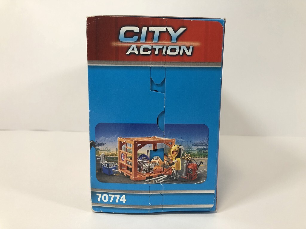 CN189 プレイモービル Playmobil 70774 CITY ACTION 貨物運送 コンテナ製造所 / 未開封 1005_画像3