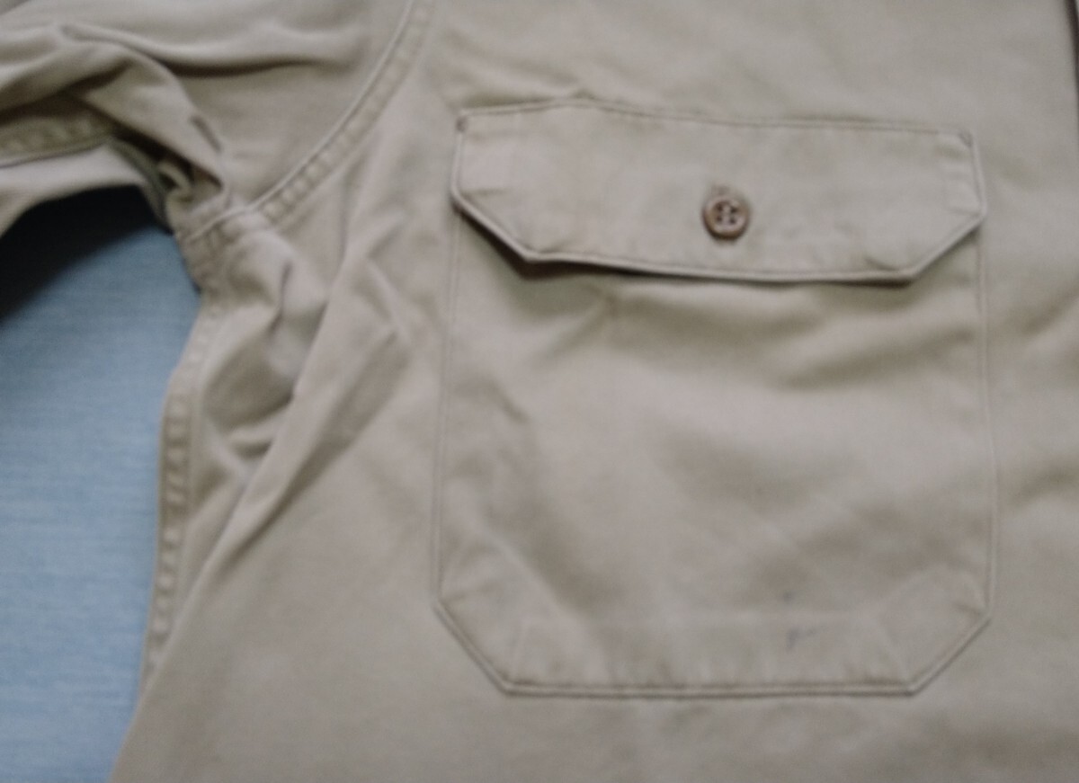 50’s~ ビンテージ ビッグマック ワークシャツ Mサイズ アーミーツイル マチ付き BIG MAC JCPenney ペニーズ 良品_画像7