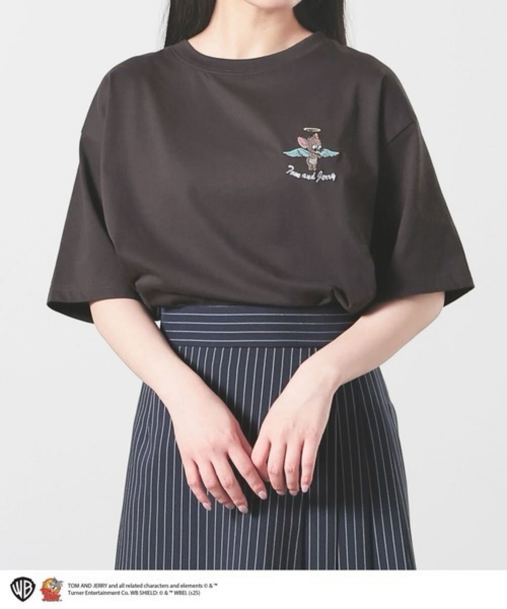 COLZA コルザ　トムとジェリー　刺繍付き ゆる T　（スミクロ　エンジェル タフィー）　Tシャツ　Mサイズ　トム＆ジェリー_画像2