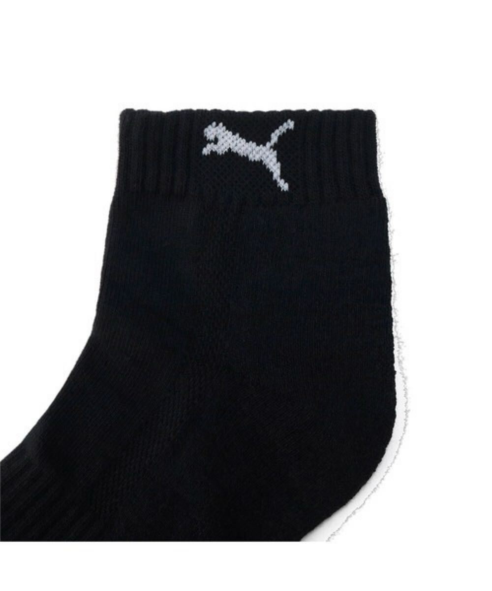 PUMA プーマ クォーター クッション ソックス 3足セット (ブラック) 靴下 25~27㎝_画像8