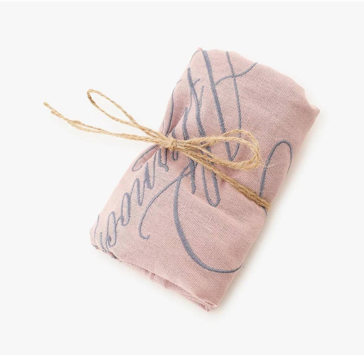 Afternoon Tea アフタヌーンティー　リネン 刺繍 トートバッグ　（ピンク）　ヴェロニカ・ハリム　バッグ_画像6