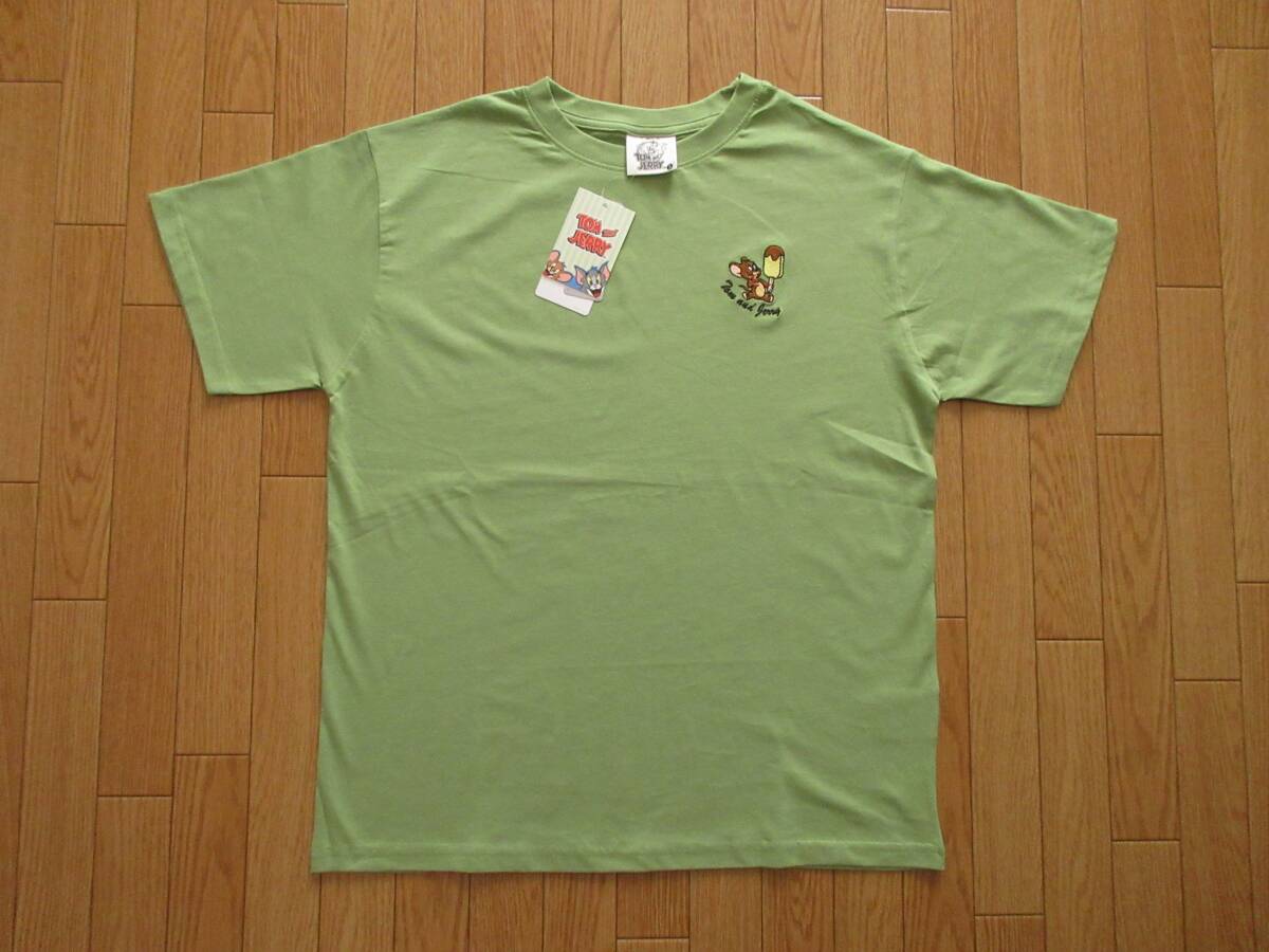 COLZA コルザ　トムとジェリー　刺繍付き Tシャツ　（ミント　ジェリー）　Mサイズ　ユニセックス　男女兼用　トム＆ジェリー_画像8