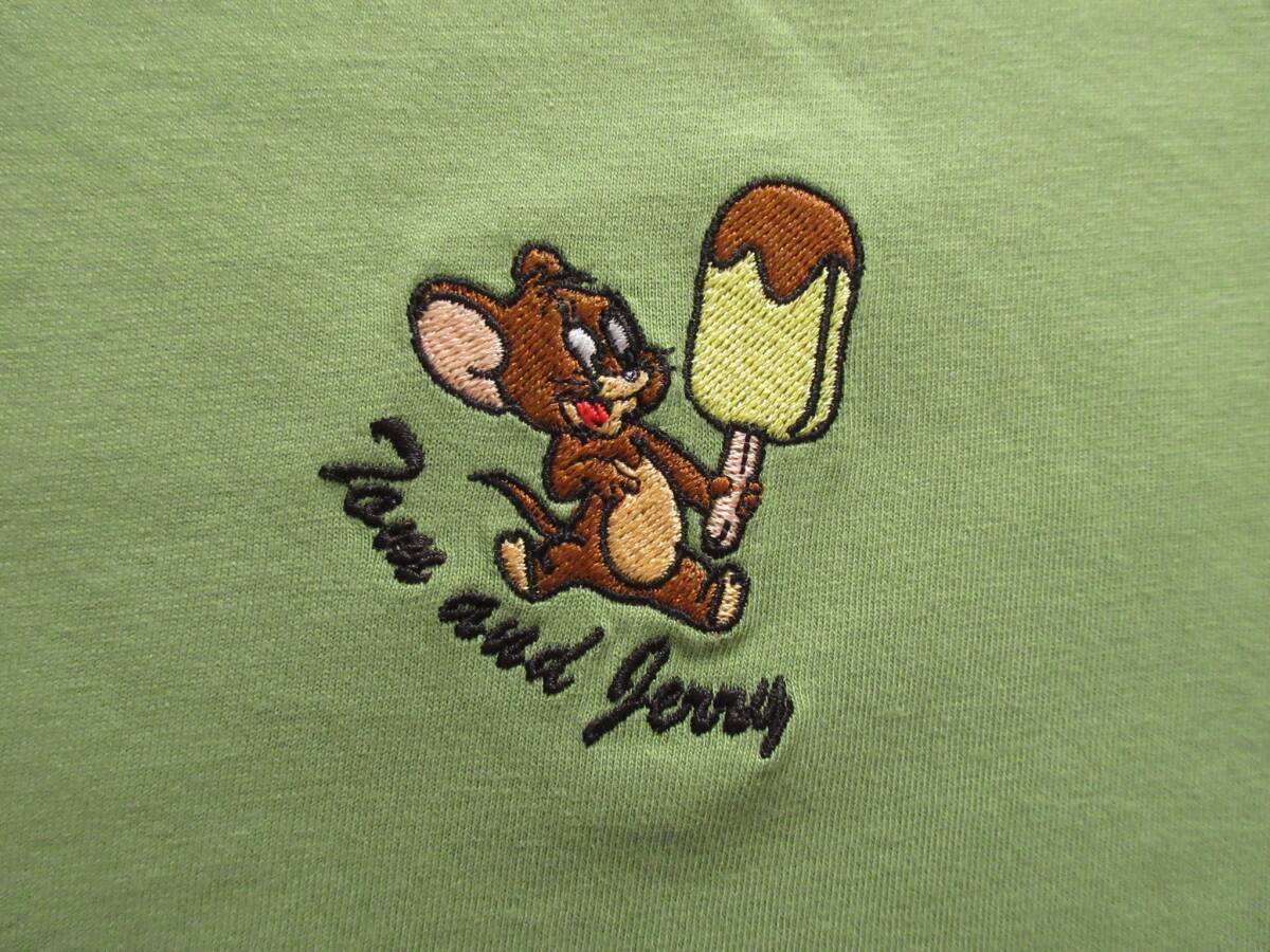 COLZA コルザ　トムとジェリー　刺繍付き Tシャツ　（ミント　ジェリー）　Mサイズ　ユニセックス　男女兼用　トム＆ジェリー_画像9