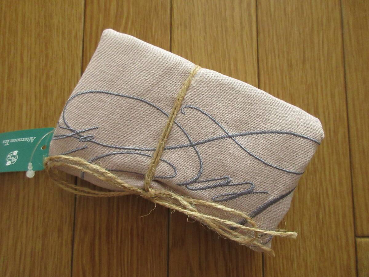 Afternoon Tea アフタヌーンティー　リネン 刺繍 トートバッグ　（ピンク）　ヴェロニカ・ハリム　バッグ_画像9