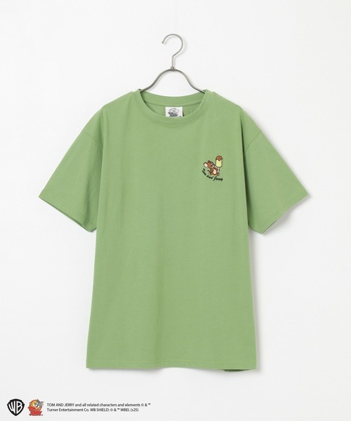 COLZA コルザ　トムとジェリー　刺繍付き Tシャツ　（ミント　ジェリー）　Mサイズ　ユニセックス　男女兼用　トム＆ジェリー_画像4