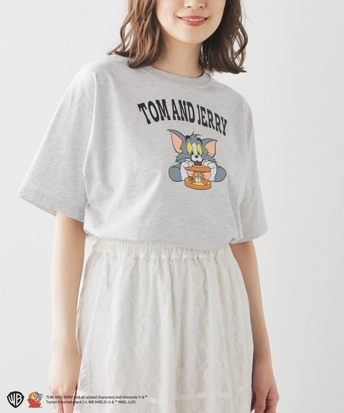 COLZA コルザ　トムとジェリー　Tシャツ　（オートミール）　Mサイズ　ユニセックス　男女兼用　トム＆ジェリー_画像2
