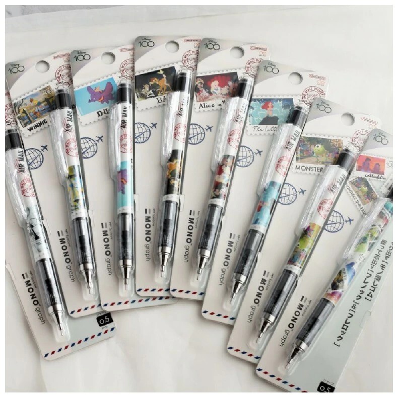 ディズニー　MONO graph モノグラフ　シャープペン　8種セット　（ウィリー　プーさん　ダンボ　バンビ　アリエル　アリス　ピクサー）　_画像1