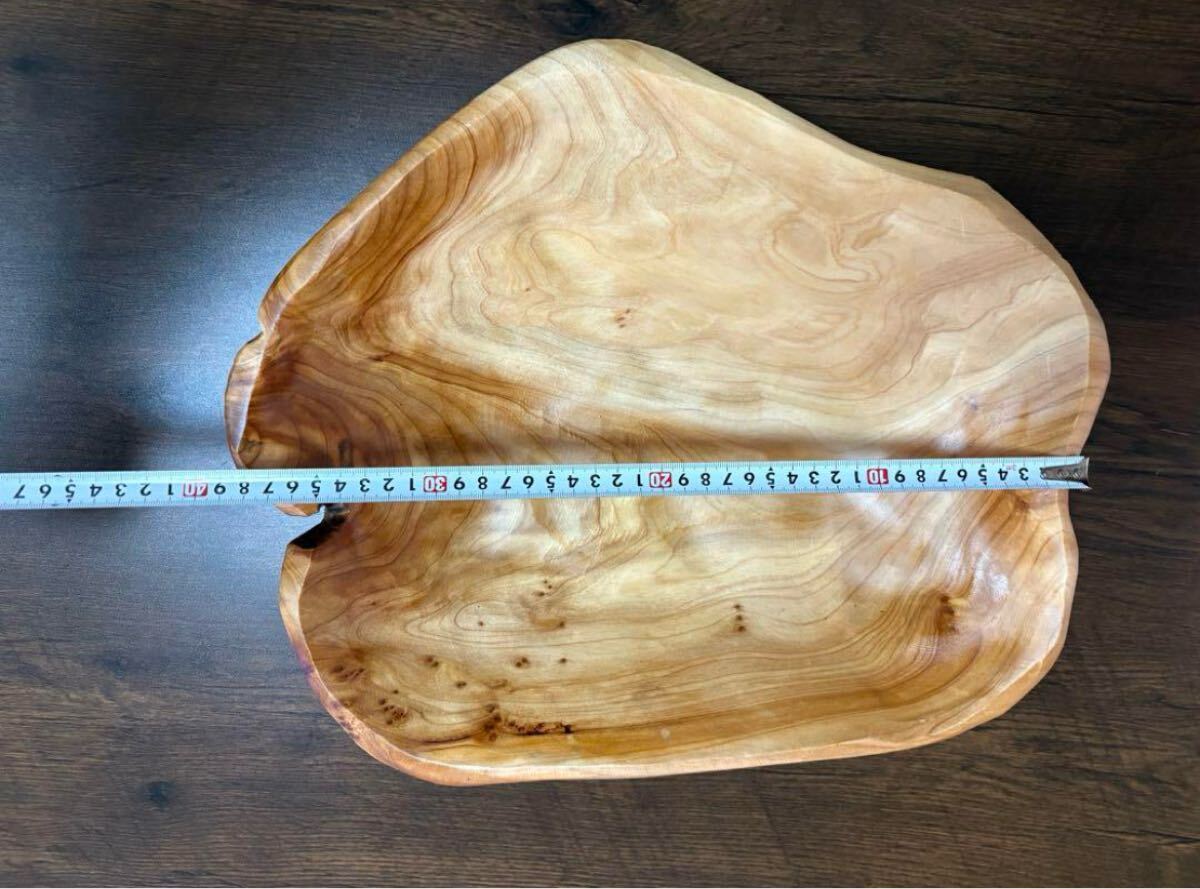唯一無二、天然木サラダボウル 約38x34センチ　1002_画像5