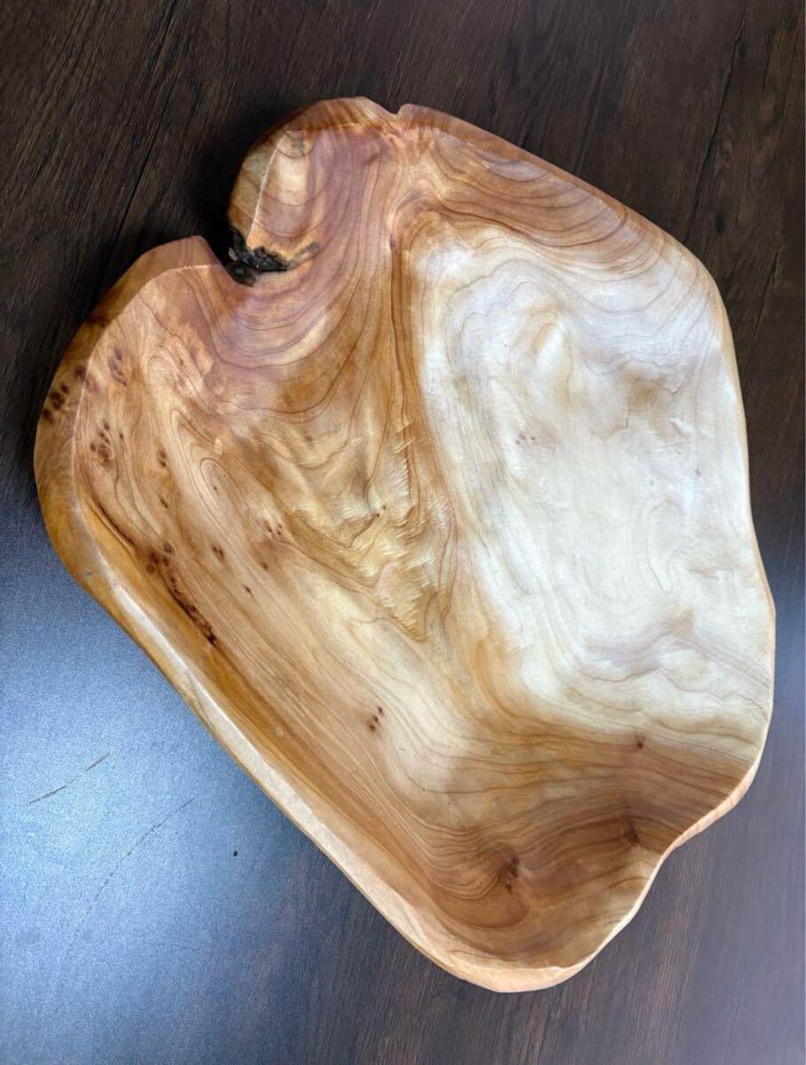 唯一無二、天然木サラダボウル 約38x34センチ　1002_画像2