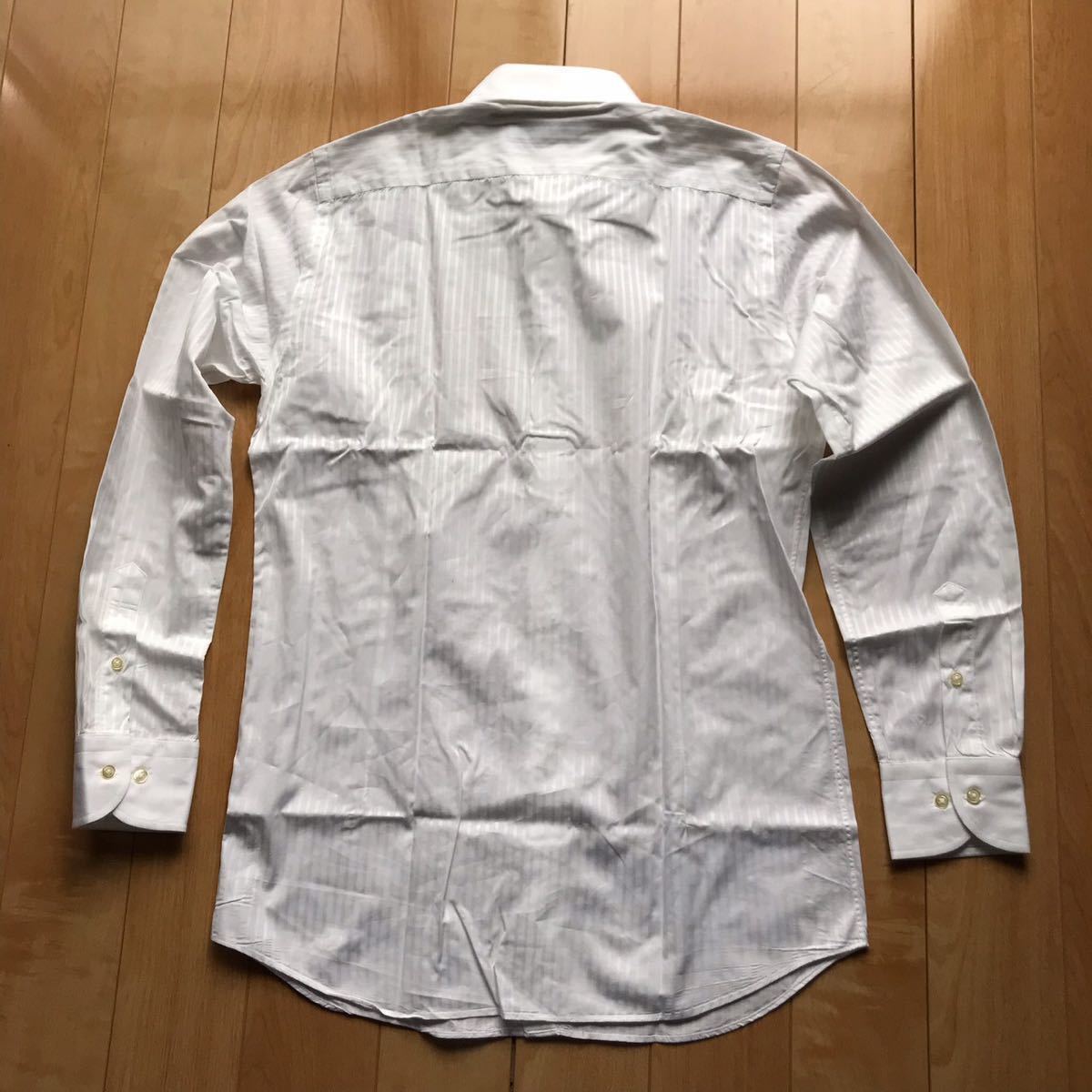 ユナイテッドアローズ 長袖シャツ ストライプ 538-1-32 greenlabelrelaxing ホワイト_画像2