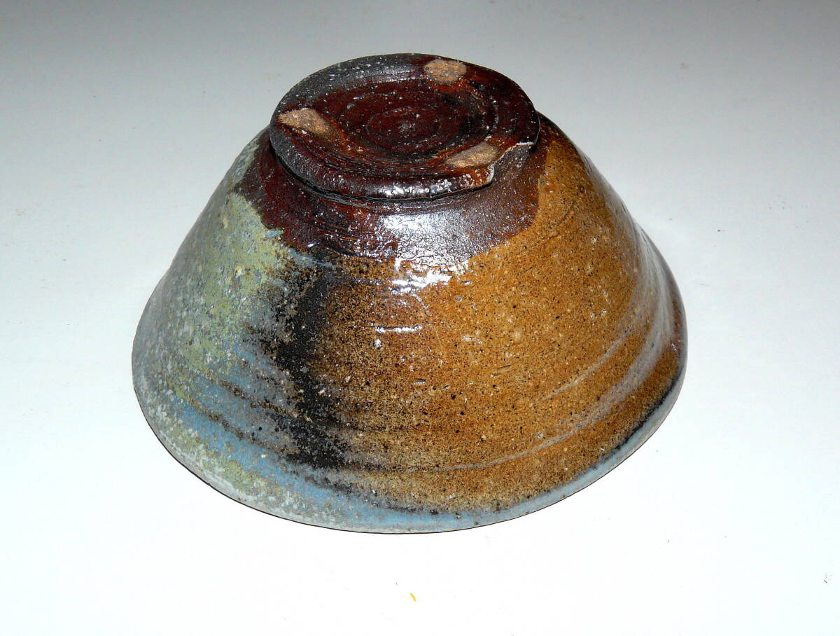  Echizen ..... .[ внутри поверхность море .( намеко ). вне поверхность .. глазурь . чашка ] дерево с ящиком Ⅰ шт ( немедленная покупка OK)