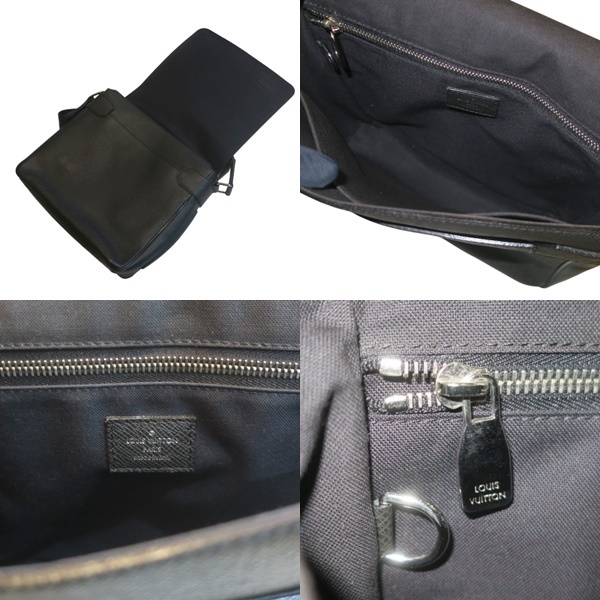 LOUIS VUITTON ルイヴィトン M32852 ロマンPM タイガ レザー ショルダーバッグ 【送料無料】中古品 used AB_画像6