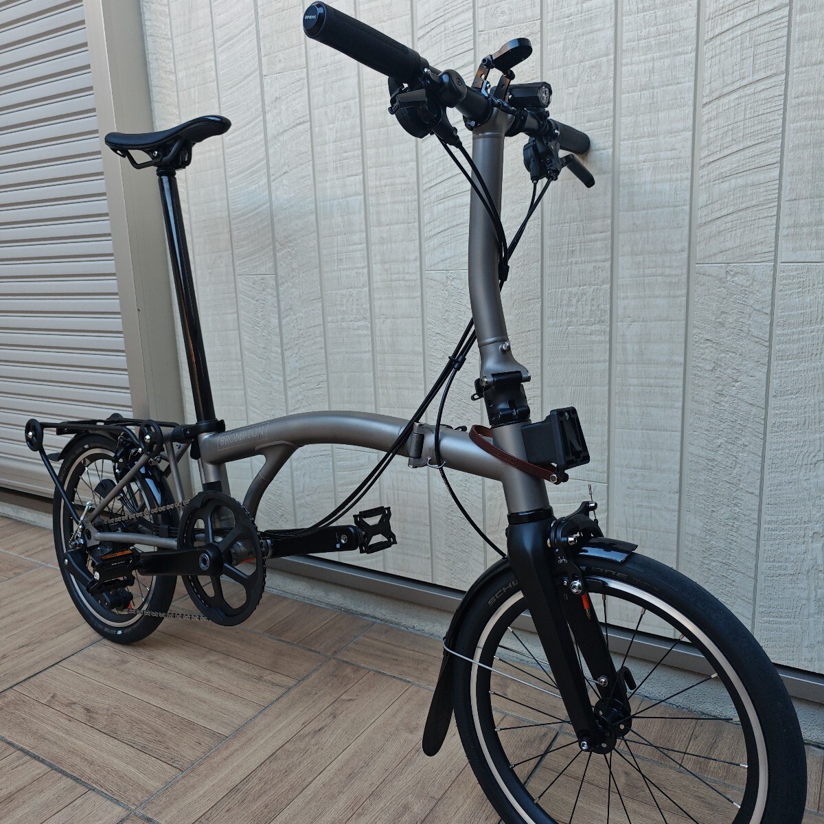 送料込!!美品!! チタンTライン 12速Explorer ブロンプトン BROMPTON _画像1