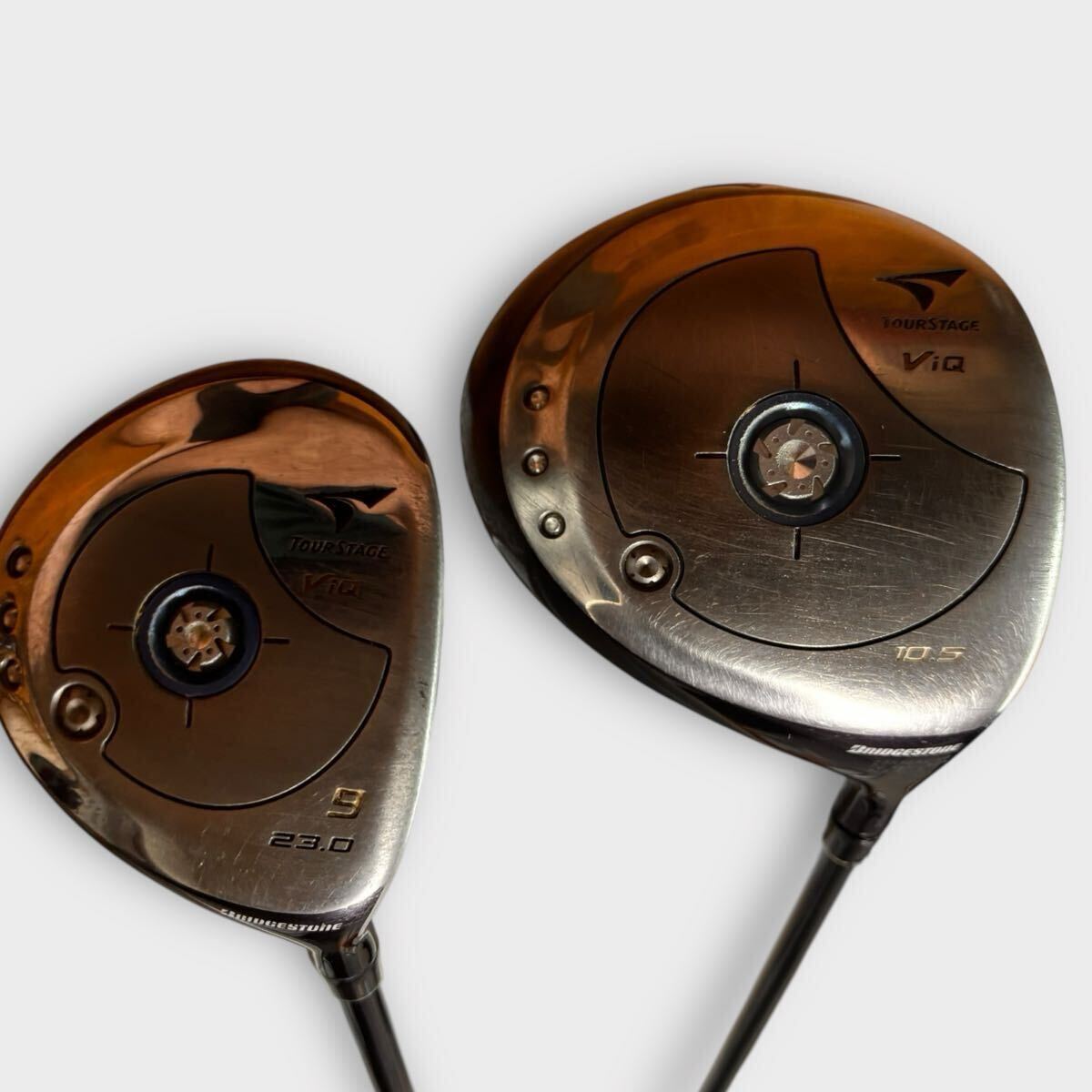 ゴルフクラブ ウェアウェイウッド ドライバー BRIDGESTONE ツアーステージ ViQ 10.5 9 カーボン フレックスR フレックスSR 1000円スタート_画像1