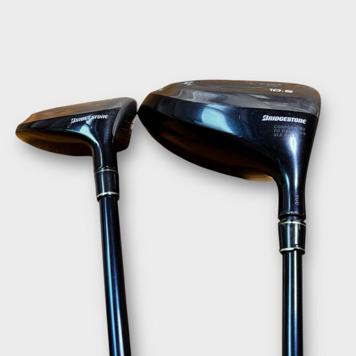 ゴルフクラブ ウェアウェイウッド ドライバー BRIDGESTONE ツアーステージ ViQ 10.5 9 カーボン フレックスR フレックスSR 1000円スタート_画像6