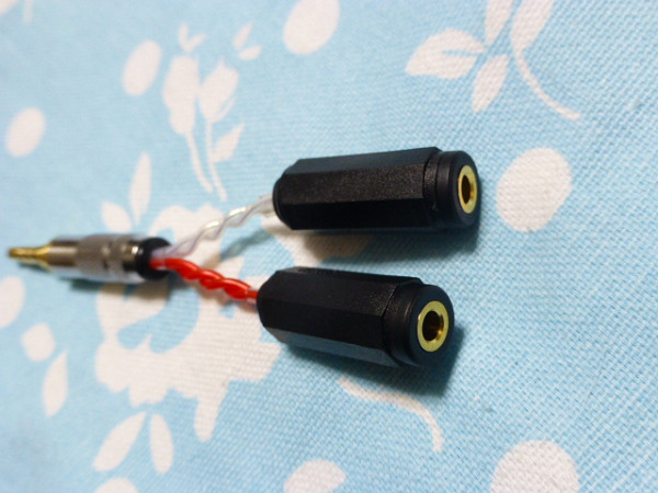 PHA-3 (3.5mm×2) → 3.5mm4極 PLENUE S ZX2 HA-2 変換ケーブル オーグライン_画像3