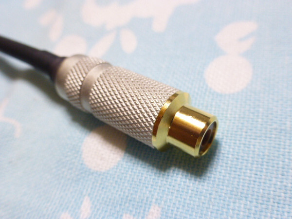 Fiio 3.5mm4極 L字 → RCA (メス) 同軸 デジタル ケーブル オヤイデ BELDEN 1506a Hugo 等に 極性 変更 可 X3 2nd gen X5 2nd gen X7_画像3