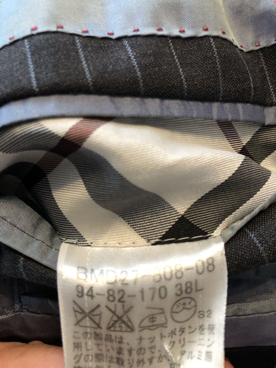 　バーバリー スーツ上下 38L 本切羽　クリーニング済　美品_画像7