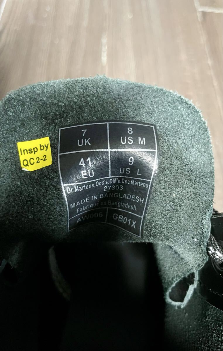 【未使用】Dr Martens ドクターマーチン　1460 8ホールブーツ　UK7 ブラックホワイト_画像6