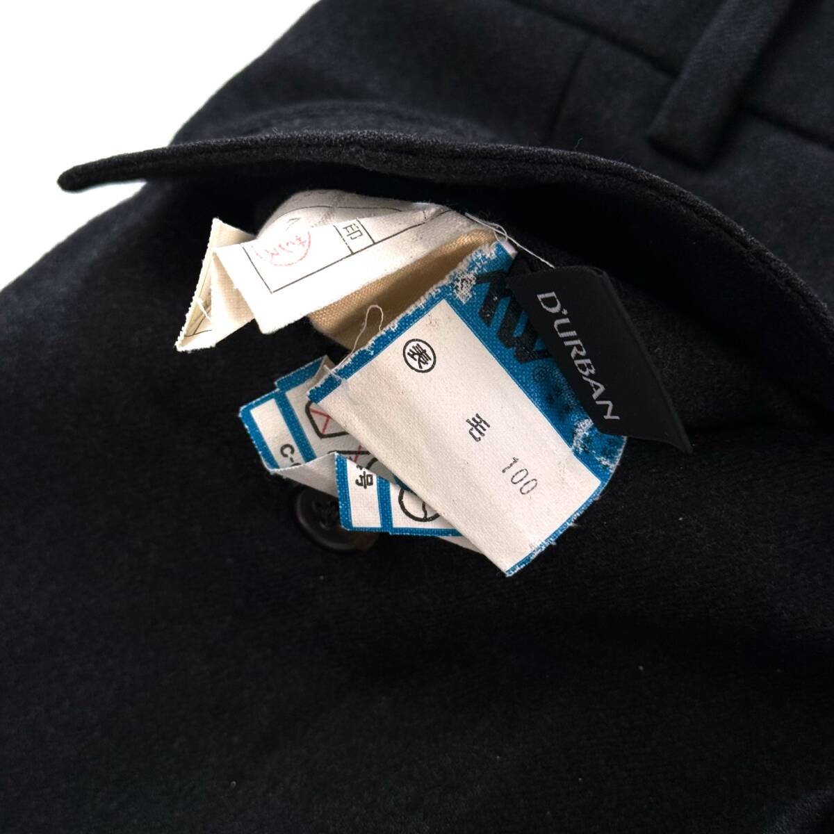 SPECIAL 美品 70s80s 初期 Polo by Ralph Lauren アニーホール 日本製 名作 2タック 微フレア ダークグレー ウールサージ USA Vintage 米国_画像5