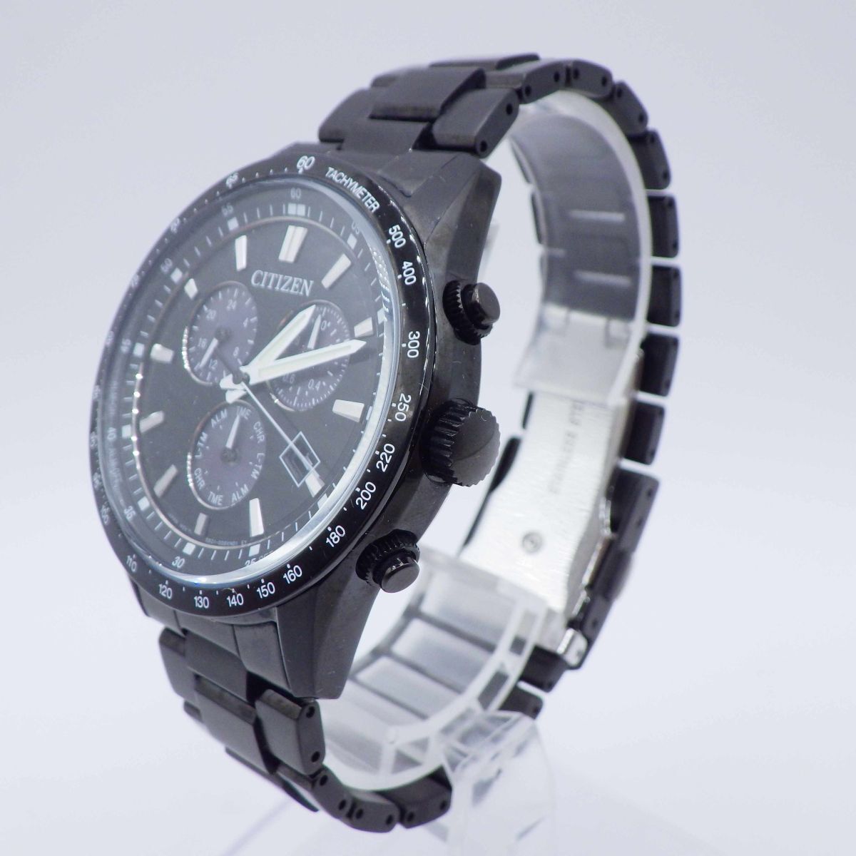 495445【1円スタート】CITIZEN シチズン 稼動品 E821-00C2403 コレクション デイト メンズ 時計 電波ソーラー ケース40mm_画像2