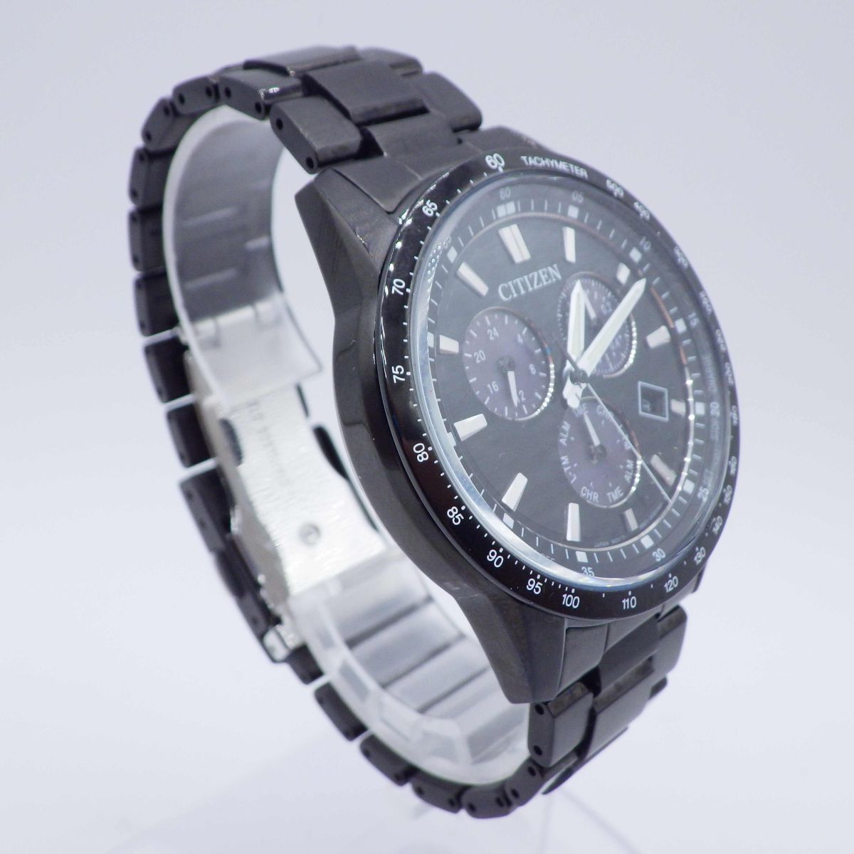 495445【1円スタート】CITIZEN シチズン 稼動品 E821-00C2403 コレクション デイト メンズ 時計 電波ソーラー ケース40mm_画像3