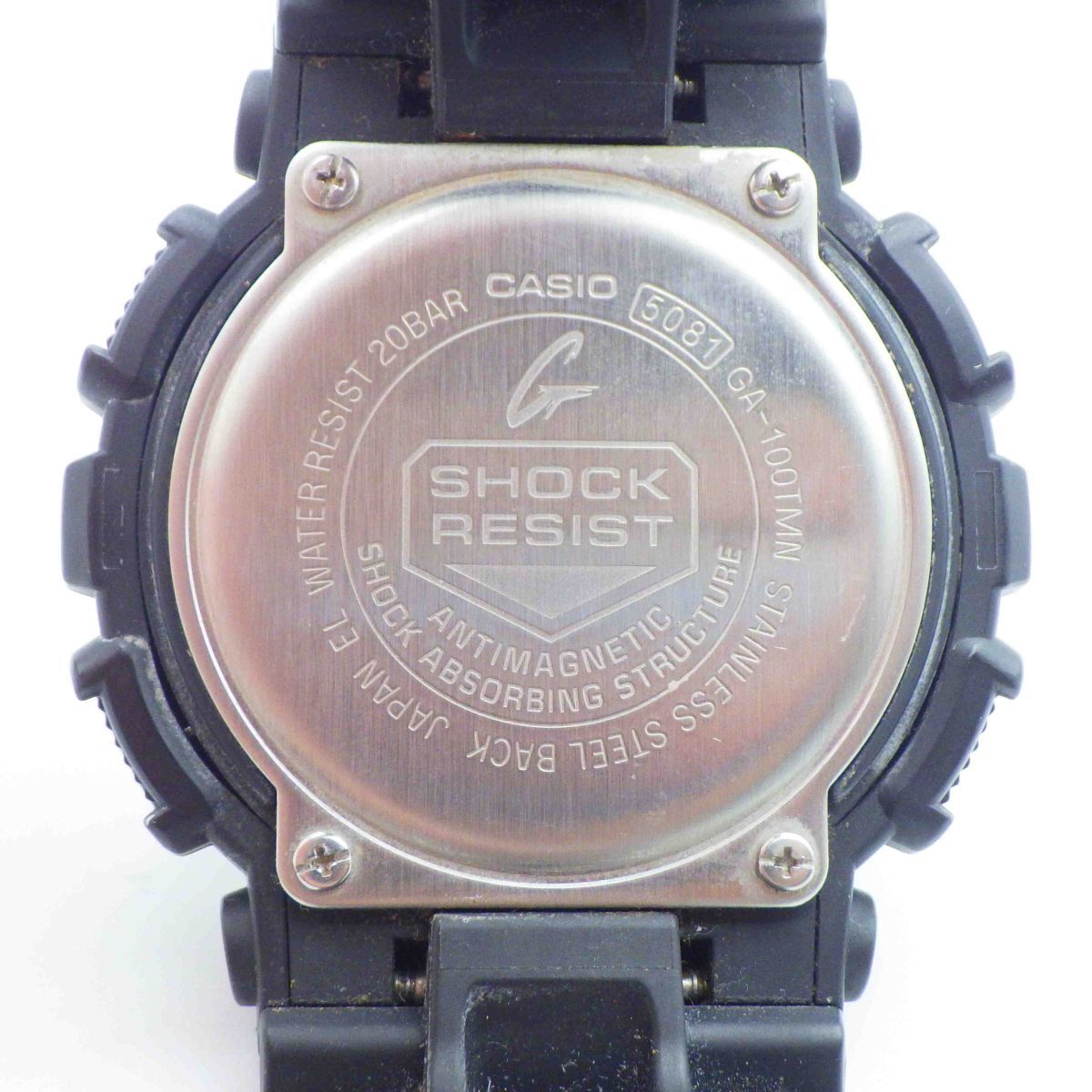 495337【1円スタート】CASIO カシオ 稼動品 GA-100TMN G-SHOCK まねきねこ アナデジ メンズ 時計 クォーツ ケース50mm_画像5