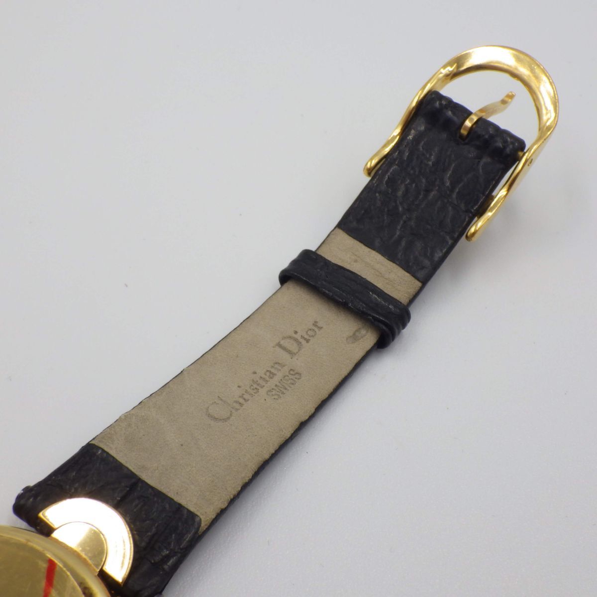 499588/A[1 иен старт ]Christian Dior Dior работа товар 3033 Bagira черный moon мужской часы кварц кейс 31mm