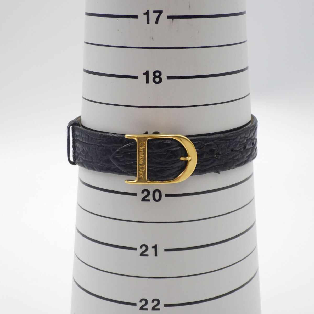 499588/A[1 иен старт ]Christian Dior Dior работа товар 3033 Bagira черный moon мужской часы кварц кейс 31mm