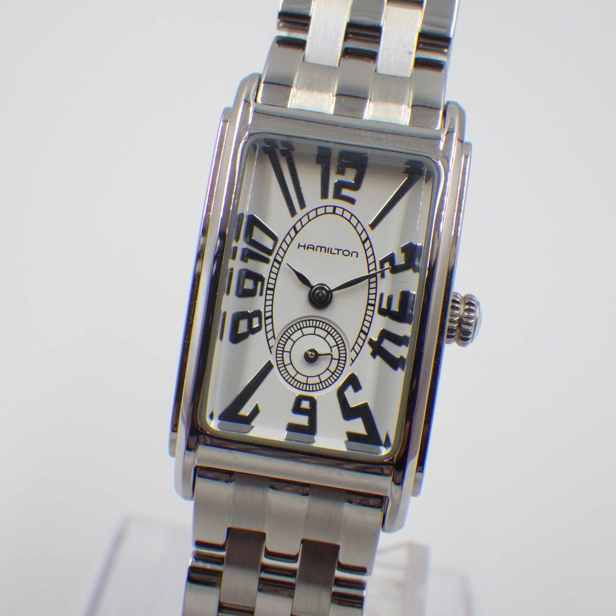 499710【1円スタート】HAMILTON ハミルトン 稼動品 980.153 H112110 アードモア スモセコ レディース 時計 クォーツ ケース19mm