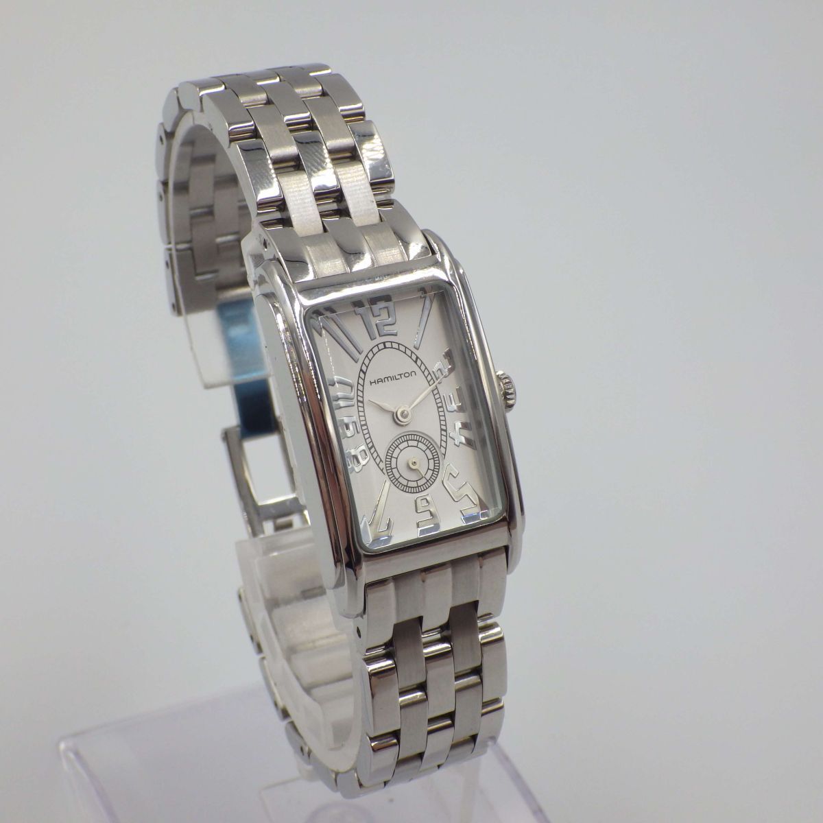 499710【1円スタート】HAMILTON ハミルトン 稼動品 980.153 H112110 アードモア スモセコ レディース 時計 クォーツ ケース19mm