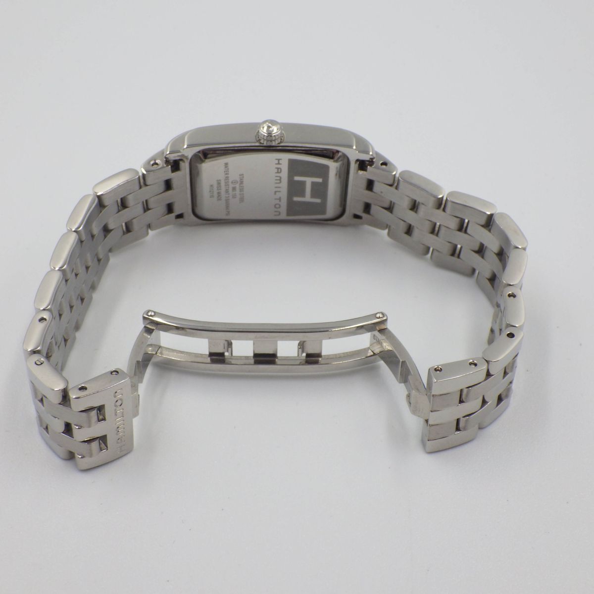499710【1円スタート】HAMILTON ハミルトン 稼動品 980.153 H112110 アードモア スモセコ レディース 時計 クォーツ ケース19mm