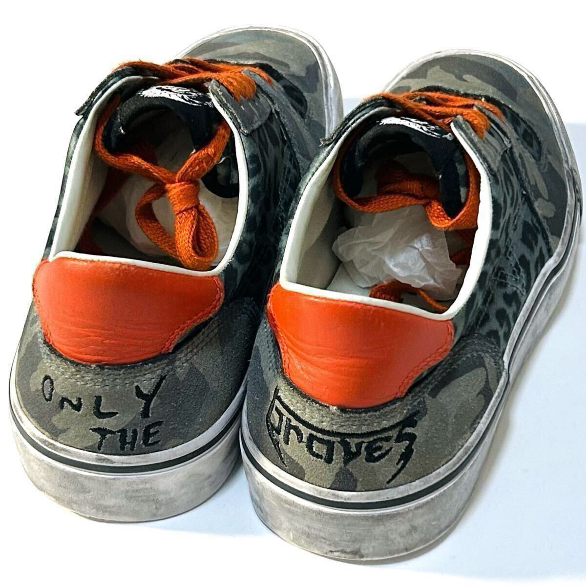 【DIESEL】S-Flip multicolored low-top Lace Shoes ディーゼル 定価2.0万 ヴィンテージ加工 レースアップ ローカットスニーカー 42 JP27cm_画像6