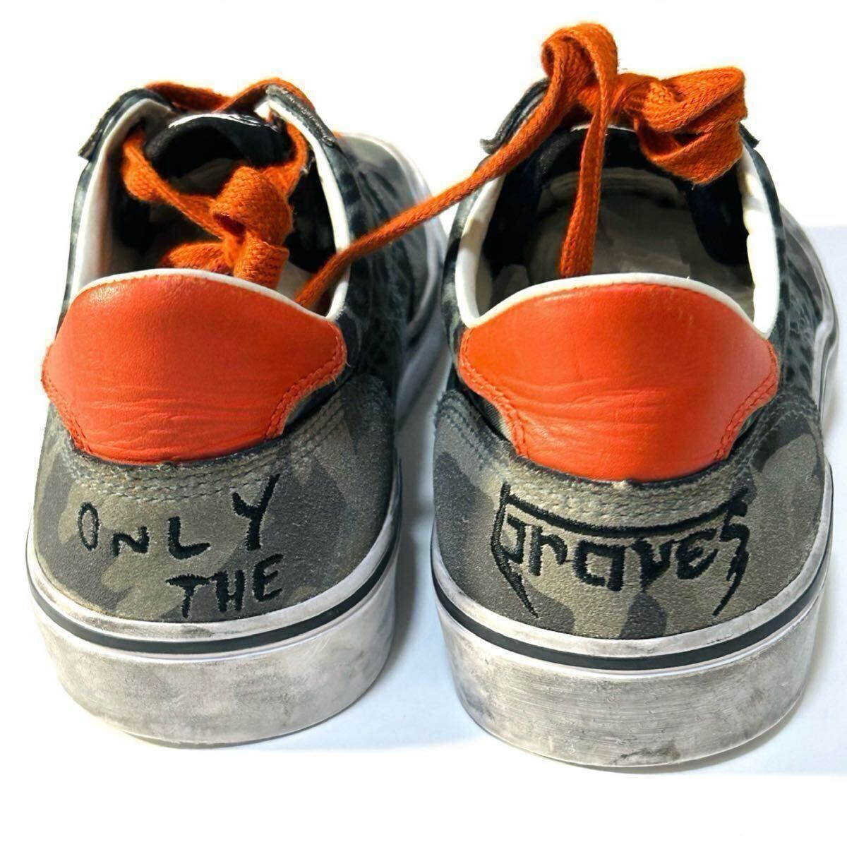 【DIESEL】S-Flip multicolored low-top Lace Shoes ディーゼル 定価2.0万 ヴィンテージ加工 レースアップ ローカットスニーカー 42 JP27cm_画像7