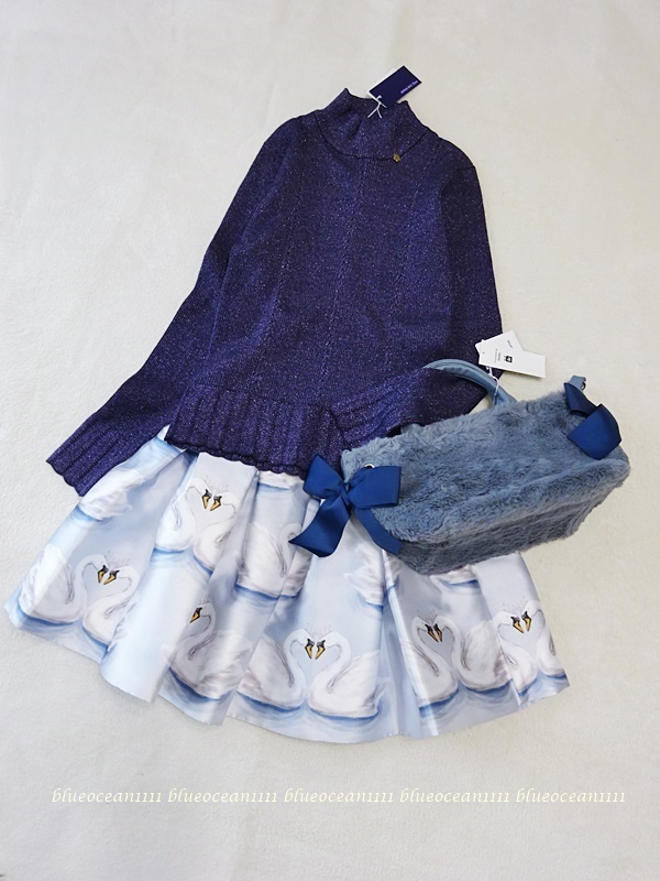  новый товар 7,700 иен мама . совместного пользования . можно использовать [BeBe Bebe ] искусственный мех лента большая сумка ..... с ремешком юбка брюки 130 140 150cm