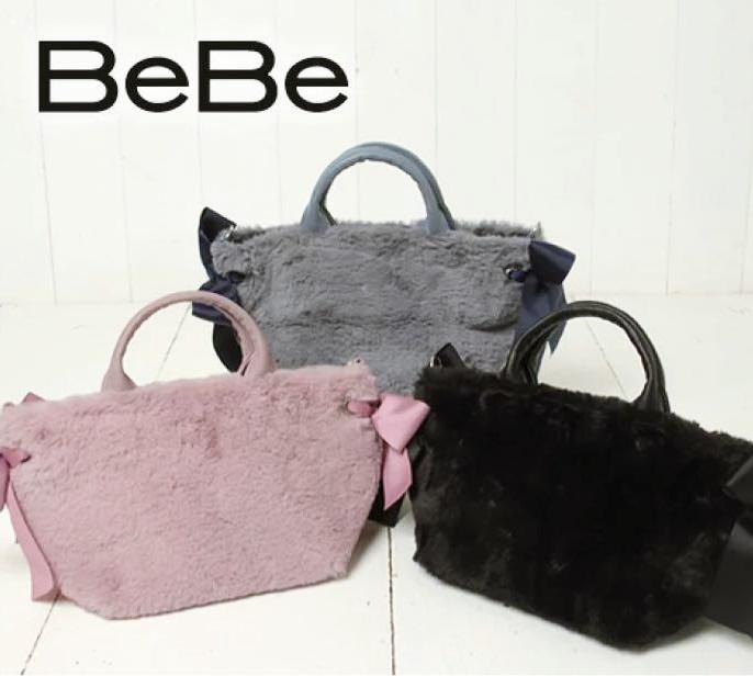  новый товар 7,700 иен мама . совместного пользования . можно использовать [BeBe Bebe ] искусственный мех лента большая сумка ..... с ремешком юбка брюки 130 140 150cm